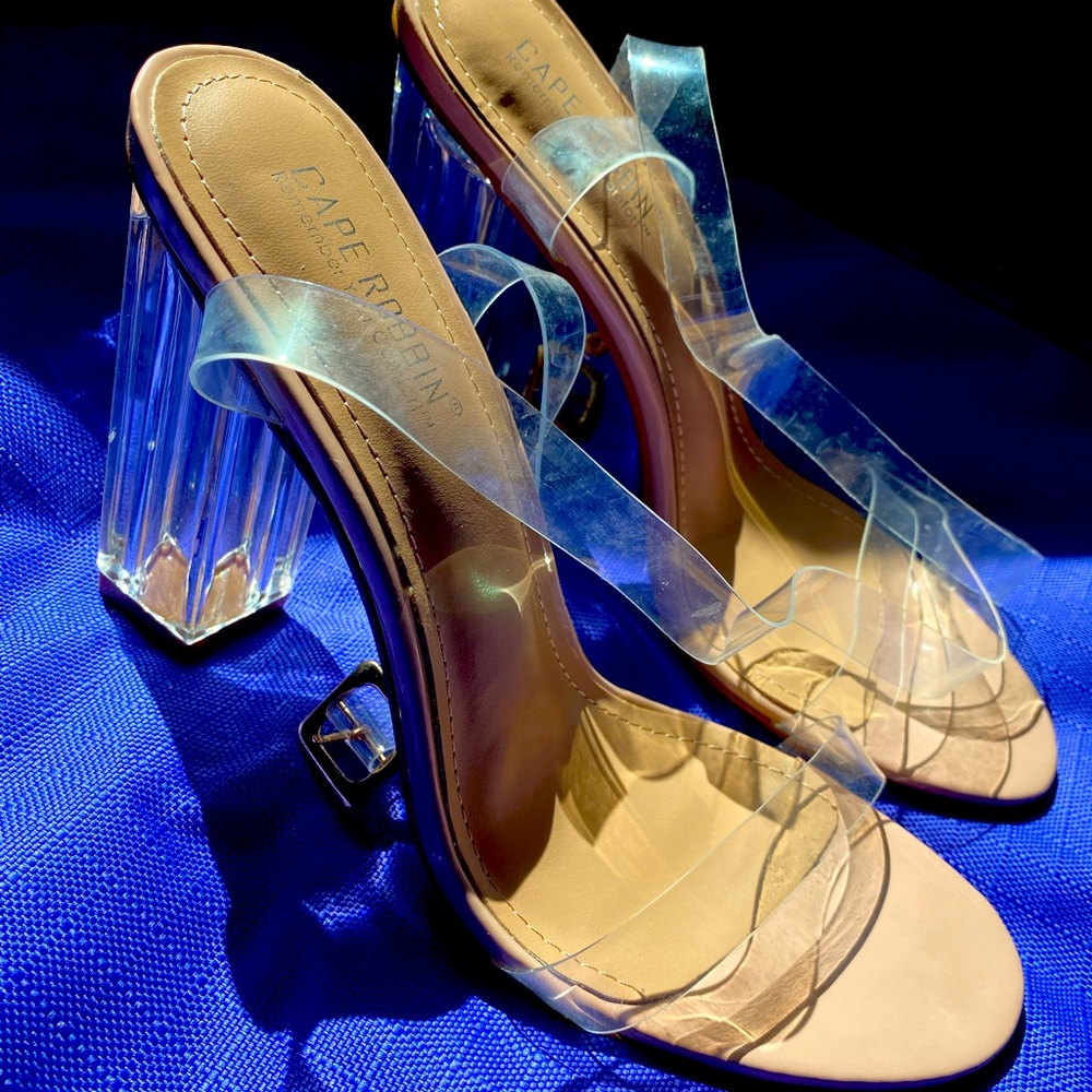 Clear heels